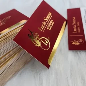 Cartão de Visita Lam Fosca E Hot Stamping - gráfica em Belém RM Impressos