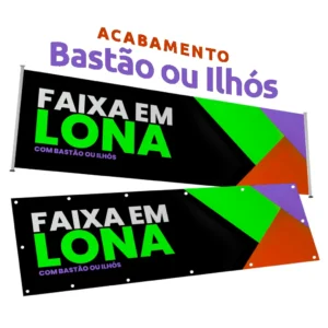 Faixa de lona - gráfica em Belém RM Impressos